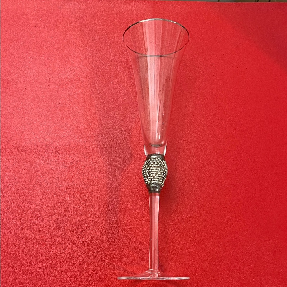 Piece Elegant Crystal Set Wedding Champagne Glasses with Diamond Rhinestone
